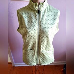 Straight Down womens Vest green - Size L